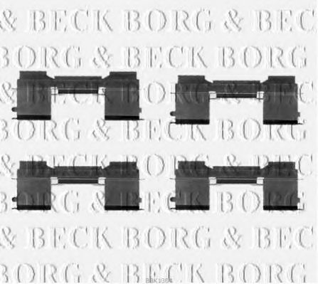 BBK1304 BORG+%26+BECK Brake System Accessory Kit, disc brake pads
