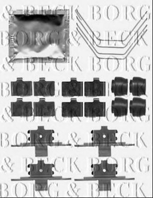 BBK1341 BORG+%26+BECK Accessory Kit, disc brake pads