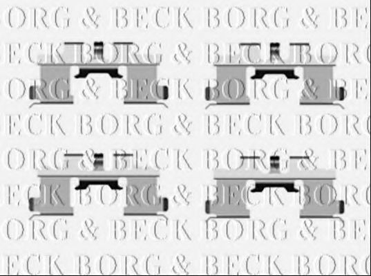 BBK1372 BORG+%26+BECK Accessory Kit, disc brake pads