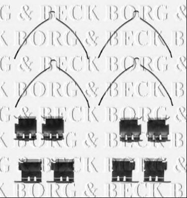 BBK1425 BORG+%26+BECK Комплектующие, колодки дискового тормоза