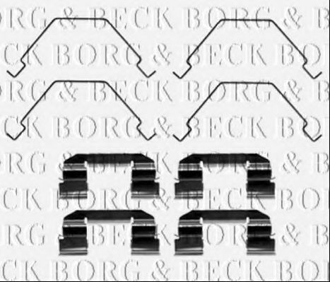 BBK1470 BORG+%26+BECK Accessory Kit, disc brake pads