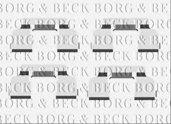 BBK1478 BORG & BECK Accessory Kit, disc brake pads