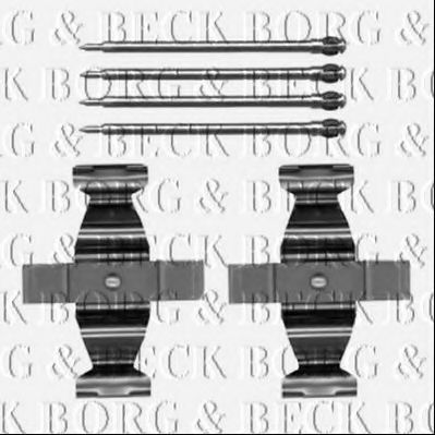 BBK1482 BORG+%26+BECK Accessory Kit, disc brake pads