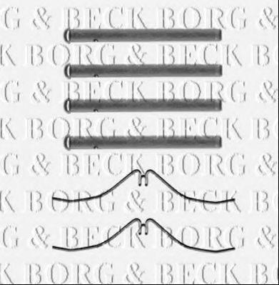 BBK1489 BORG+%26+BECK Accessory Kit, disc brake pads