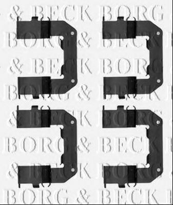 BBK1498 BORG+%26+BECK Zubehörsatz, Scheibenbremsbelag