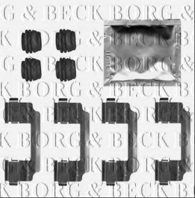 BBK1503 BORG+%26+BECK Тормозная система Комплектующие, колодки дискового тормоза