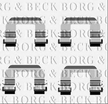 BBK1536 BORG+%26+BECK Accessory Kit, disc brake pads