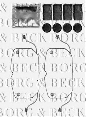 BBK1550 BORG+%26+BECK Brake System Accessory Kit, disc brake pads