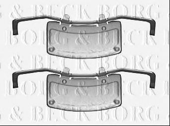 BBK1562 BORG & BECK Accessory Kit, disc brake pads