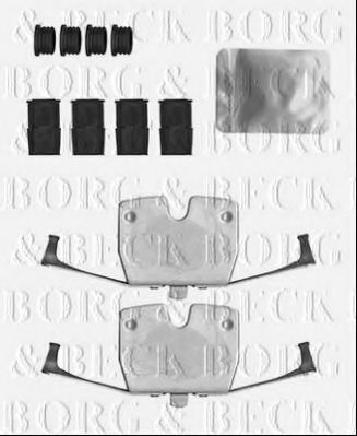 BBK1568 BORG+%26+BECK Brake System Accessory Kit, disc brake pads