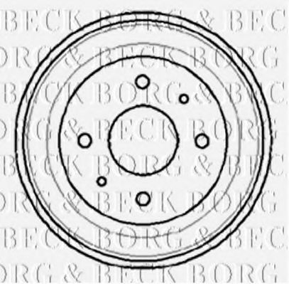 BBR7008 BORG+%26+BECK Brake Drum