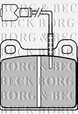 BBP1002 BORG+%26+BECK Bremsbelagsatz, Scheibenbremse