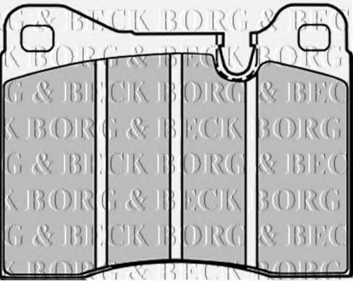 BBP1013 BORG & BECK Brake Pad Set, disc brake