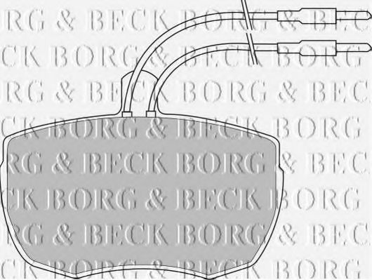 BBP1024 BORG & BECK Brake Pad Set, disc brake
