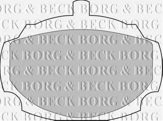 BBP1038 BORG & BECK Brake Pad Set, disc brake