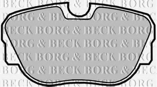 BBP1050 BORG & BECK Brake Pad Set, disc brake