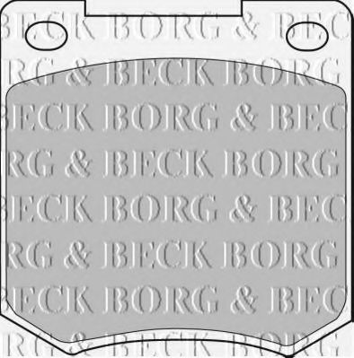 BBP1054 BORG & BECK Brake Pad Set, disc brake