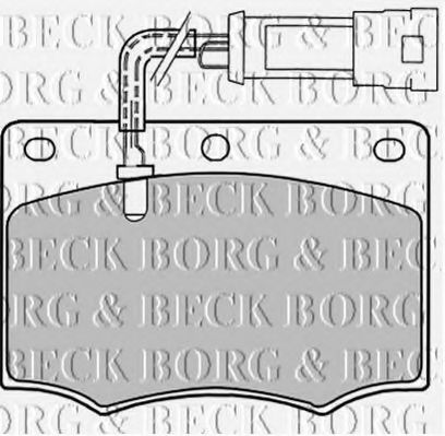 BBP1058 BORG+%26+BECK Brake Pad Set, disc brake