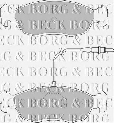 BBP1069 BORG & BECK Комплект тормозных колодок, дисковый тормоз