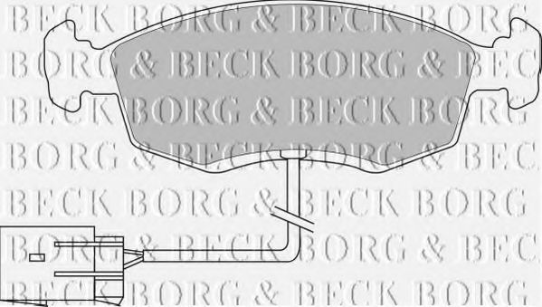 BBP1070 BORG+%26+BECK Brake Pad Set, disc brake