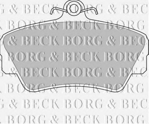 BBP1081 BORG+%26+BECK Bremsbelagsatz, Scheibenbremse