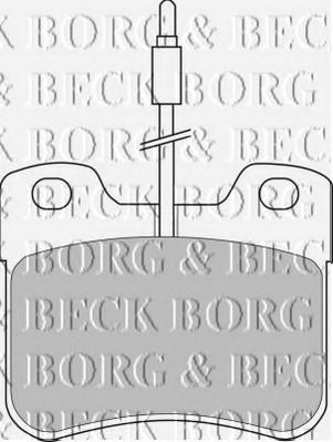 BBP1091 BORG+%26+BECK Bremsbelagsatz, Scheibenbremse