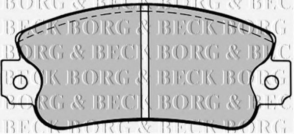 BBP1093 BORG+%26+BECK Тормозная система Комплект тормозных колодок, дисковый тормоз