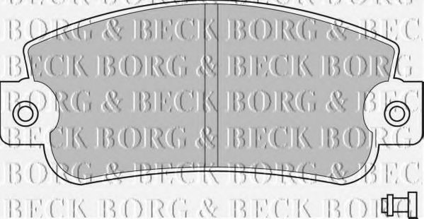 BBP1094 BORG+%26+BECK Bremsbelagsatz, Scheibenbremse