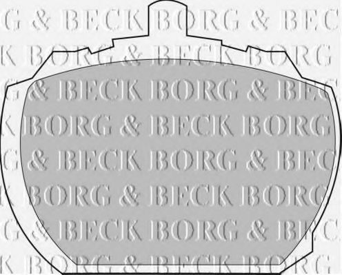 BBP1098 BORG & BECK Bremsbelagsatz, Scheibenbremse