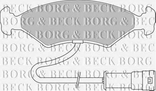 BBP1104 BORG+%26+BECK Brake Pad Set, disc brake