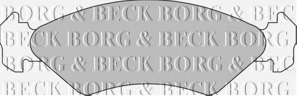 BBP1112 BORG & BECK Brake Pad Set, disc brake