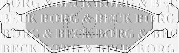 BBP1118 BORG & BECK Brake Pad Set, disc brake