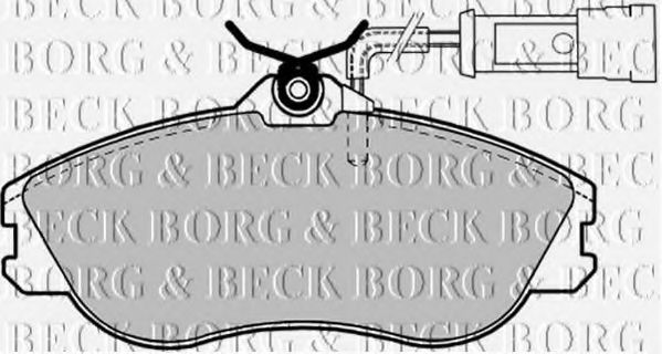 BBP1124 BORG & BECK Комплект тормозных колодок, дисковый тормоз