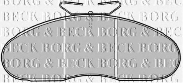 BBP1126 BORG & BECK Brake Pad Set, disc brake