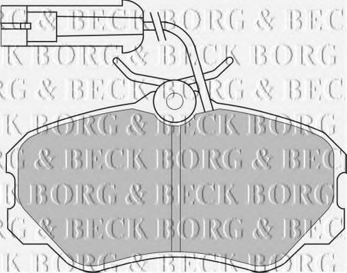 BBP1142 BORG+%26+BECK Brake Pad Set, disc brake