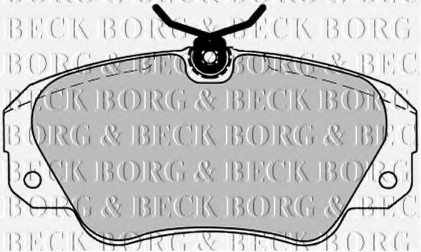 BBP1143 BORG & BECK Brake Pad Set, disc brake