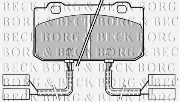 BBP1154 BORG & BECK Brake Pad Set, disc brake