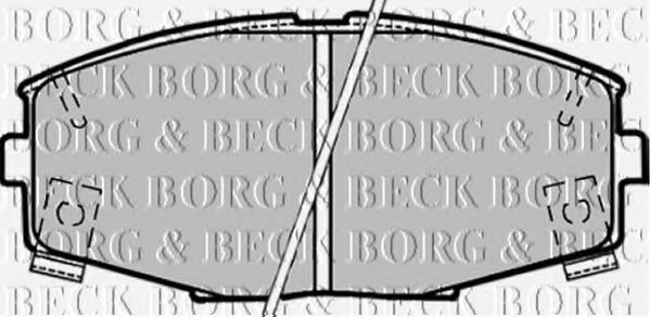 BBP1164 BORG+%26+BECK Bremsbelagsatz, Scheibenbremse