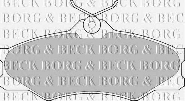 BBP1175 BORG & BECK Brake Pad Set, disc brake