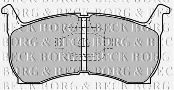 BBP1185 BORG+%26+BECK Тормозная система Комплект тормозных колодок, дисковый тормоз