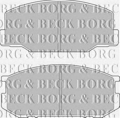 BBP1196 BORG+%26+BECK Bremsbelagsatz, Scheibenbremse