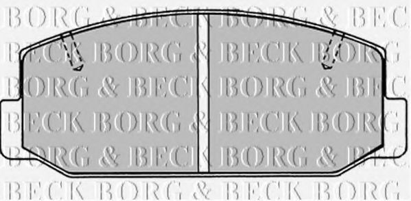 BBP1276 BORG & BECK Bremsbelagsatz, Scheibenbremse