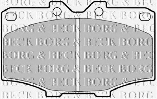BBP1278 BORG+%26+BECK Bremsbelagsatz, Scheibenbremse