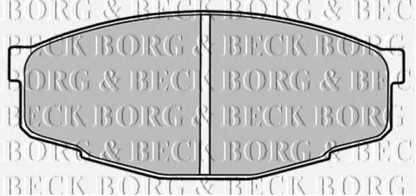 BBP1285 BORG+%26+BECK Bremsbelagsatz, Scheibenbremse