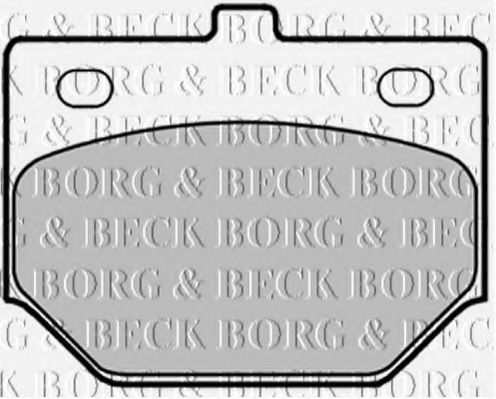BBP1286 BORG+%26+BECK Brake Pad Set, disc brake