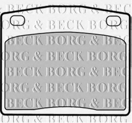 BBP1287 BORG+%26+BECK Brake Pad Set, disc brake