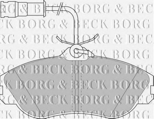 BBP1324 BORG & BECK Brake Pad Set, disc brake