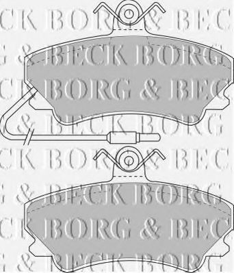 BBP1338 BORG+%26+BECK Brake System Brake Pad Set, disc brake