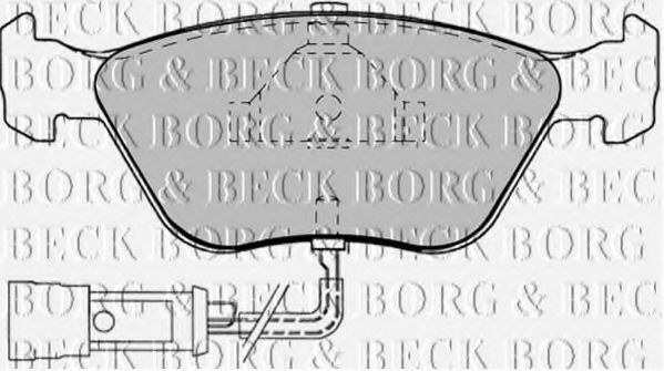 BBP1343 BORG+%26+BECK Brake Pad Set, disc brake