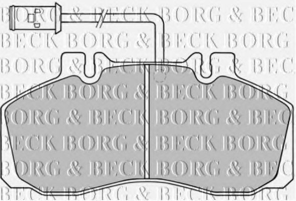 BBP1362 BORG & BECK Brake Pad Set, disc brake